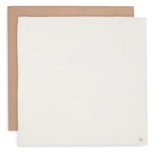 Jollein hydrofiele doeken large 115 x 115 cm Biscuit / Ivory 2-pack